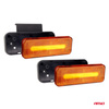 Lampa obrysowa LED OM-02-O prostokątna pomarańczowa AMIO-02376