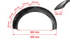 Poszerzenia nadkoli Forged Carbon Look Small 4szt.
