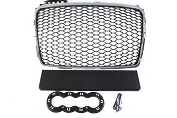GRILL AUDI A4 B7 RS-STYLE CHROME-BLACK (04-08)