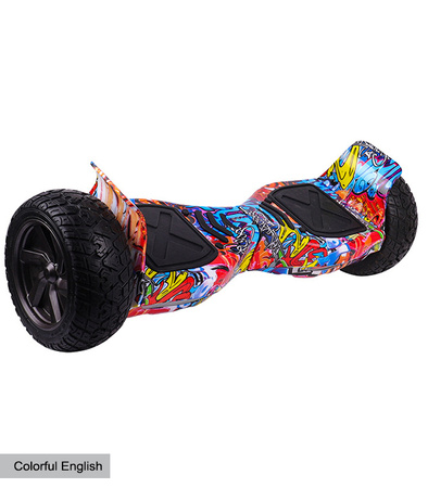 DESKOROLKA ELEKTRYCZNA TERENOWA DLA DZIECI MŁODZIEŻY DUŻE KOŁA HOVERBOARD BLUETOOTH LED