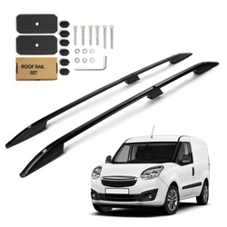 Relingi dachowe Fiat Doblo II 263 L1 | SWB 2010-2022 Czarny SHORT