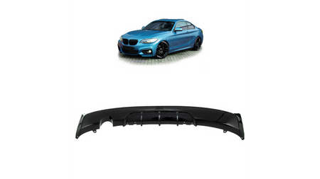 Tylny dyfuzor Gloss Black BMW 2 F22 F23 2012-obecnie