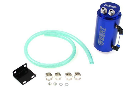 Oil catch tank 0.7L 10mm TurboWorks Blue
