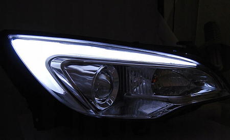 Lampy Przednie Opel Astra J 10-15 Tube Light Chrom