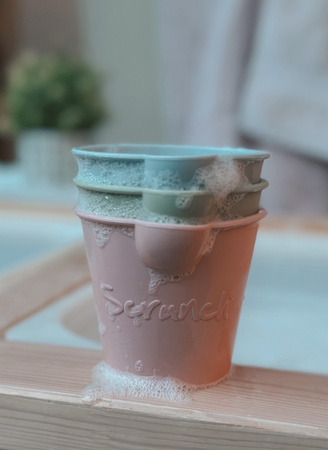 Zestaw 3 wiaderek do kąpieli Scrunch