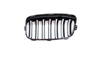 Grill sportowy podwójne żeberka Gloss Black BMW 2 F45 przed liftem 2014-2018