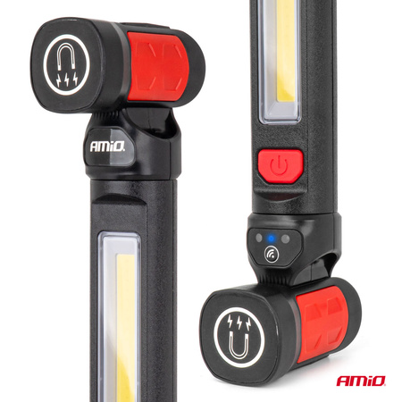 Lampa inspekcyjna LED COB podwieszana 10W 4400mAh 1000lm AMIO-04505