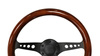 Kierownica 350mm Drewno Black
