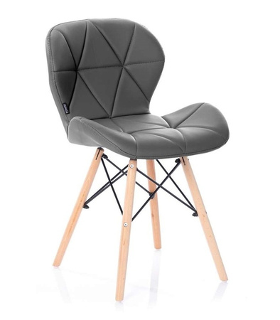 KRZESŁO SILLA TAPICEROWANE NOWOCZESNY DESIGN DREWNO DO SALONU JADALNI