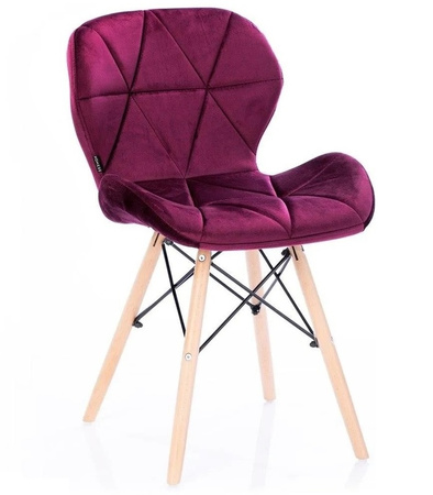 KRZESŁO SILLA TAPICEROWANE NOWOCZESNY DESIGN DREWNO DO SALONU JADALNI