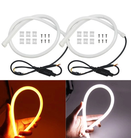 Światła do jazdy dziennej plus kierunkowskaz DRL LED 60cm /2szt/