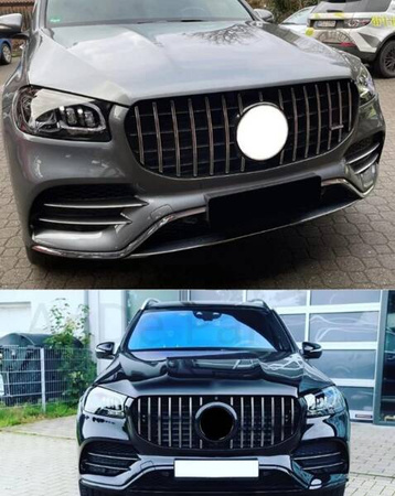 Atrapa PANAMERICANA do Mercedes GLS X167 czarny połsyk