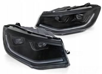 Lampy reflektory FULL LED BLACK do VW CADDY 2020-