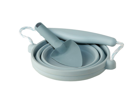 Silikonowe Wiaderko z łopatką Scrunch - Granatowy