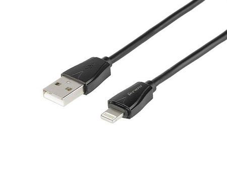 Ładowarka MYWAY 12/24V QC3.0 1x USB + kabel USB > Lightning