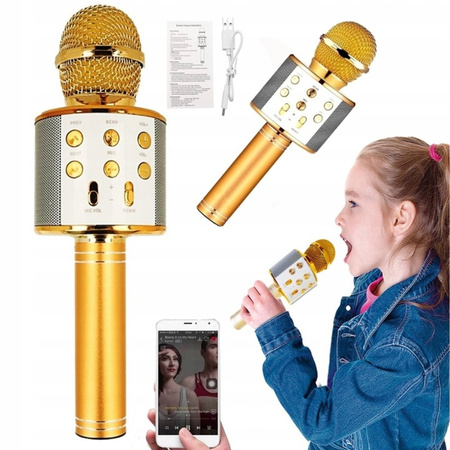 MIKROFON BEZPRZEWODOWY KARAOKE BLUETOOTH + GŁOŚNIK