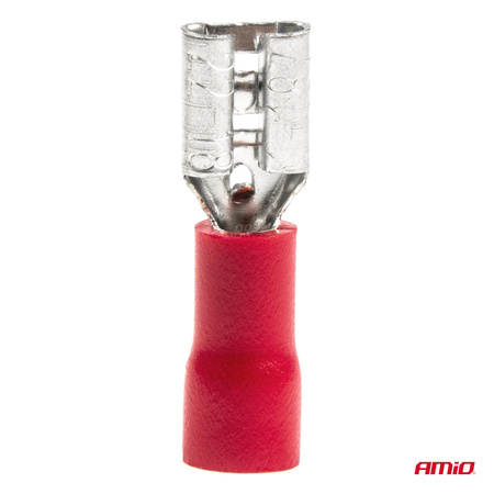 Konektory izolowane żeńskie płaskie 5.6mm 0.5-1.5mm2 10A 10 szt. AMIO-03061