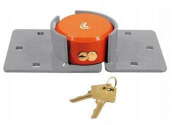 Zabezpieczenie blokada drzwi tylnych naczepy tir