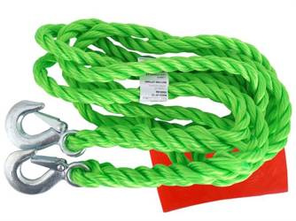 Linka holownicza DMC do 2000 kg pleciona z hakami, 4 m, Heavy Duty