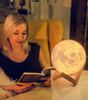LAMPKA NOCNA KSIĘŻYC 3D 25 CM MOONLIGHT LAMPA MOON DWIE BARWY ŚWIECENIA