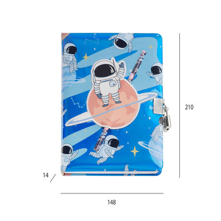 Pamiętnik holograficzny na kłódkę Miquelrius - Astronauta