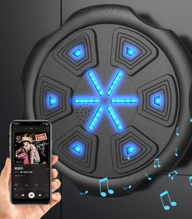 TABLICA BOKSERSKA INTELIGENTNA TRENINGOWA ŚCIENNA ELEKTONICZNA TRENAŻER MUZYKA BLUETOOTH DO TRENINGU ĆWICZEŃ BOKSU