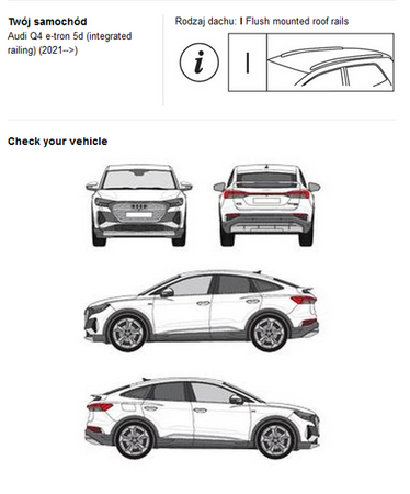 Bagażnik dachowy Cruz Airo FIX Audi Q4 e-tron 5d 2021