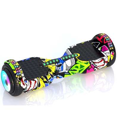DESKOROLKA ELEKTRYCZNA HOVERBOARD DESKA DUŻE KOŁA ŚWIECĄCE LED BLUETOOTH MUZYKA DLA DZIECI MŁODZIEŻY DOROSŁYCH