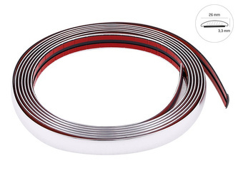 Listwa dekoracyjna, chrom, 26 mm x 5 m (58992)