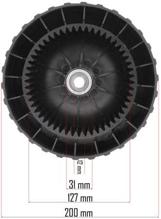 Tylne koło do kosiarki PM-KSS-5S-KTN