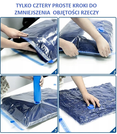 WORKI PRÓŻNIOWE NA UBRANIA Z POMPKĄ ZESTAW 15 SZT. ELEMENTÓW HERMETYCZNE WIELORAZOWE