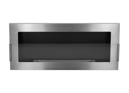 Biokominek wiszący z szybą 900x400 Inox