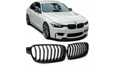 Grill sportowy pojedyncze żeberka Gloss Black BMW 3 F30 F31 2011-2019