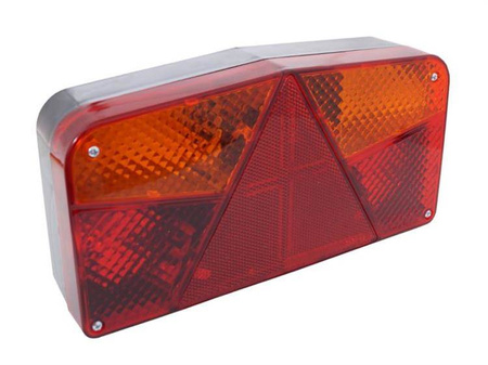 Lampa zespolona z trójkątem odblaskowym i dwoma kierunkowskazami, prawa