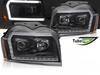 Reflektory lampy Tube Light Black Jeep Grand Cherokee 2005–2008