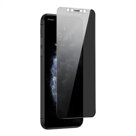Szkło hartowane z filtrem prywatyzującym 0.3mm Baseus do iPhone XS Max/11 Pro Max