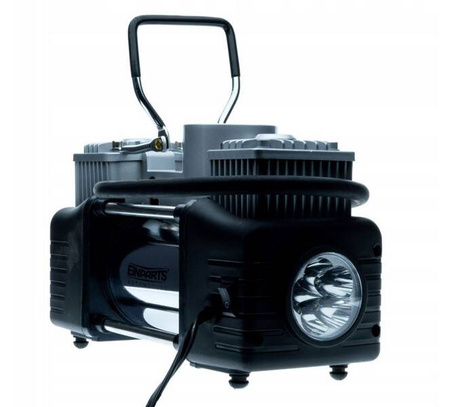 Kompresor samochodowy dwutłokowy 180w 10bar pompka samochodowa 12v metalowy