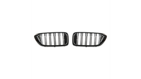Grill sportowy podwójne żeberka Gloss Black BMW 6 G32 Gran Turismo przed liftem 2017-2020