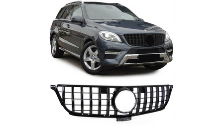 Grill sportowy GT Gloss Black MERCEDES M-Class W166 przed liftem 2011-2015