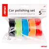 Zestaw gąbek do polerowania gąbki polerskie na rzep 5 el. 80 mm AMIO-03707