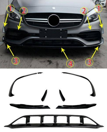 PRZEDNI SPOILER  Mercedesa W176 A-Class AMG LIFT