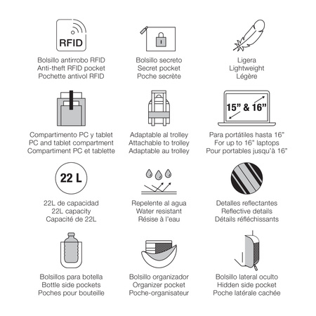 Plecak Back To Work Miquelrius - Czarny 22L