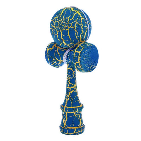KENDAMA JAPOŃSKA GRA ZRĘCZNOŚCIOWA DREWNIANA DWUKOLOROWA ZŁAP KULKĘ