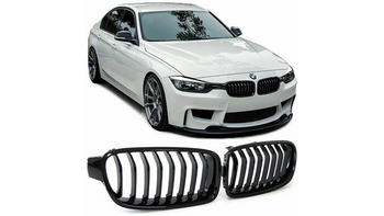 Grill sportowy pojedyncze żeberka Gloss Black BMW 3 F30 F31 2011-2019