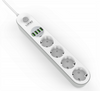 Listwa zasilająca z 4 gniazdami AC, 4x USB, LDNIO SE4432, 2m (biała)