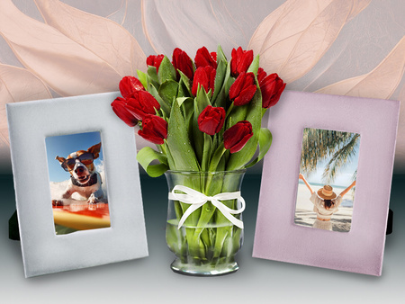 RAMKA NA ZDJĘCIE 19 X 24 CM PROSTOKĄTNA AKSAMITNA STOJĄCA NOWOCZESNA REGULOWANA DO WNĘTRZ