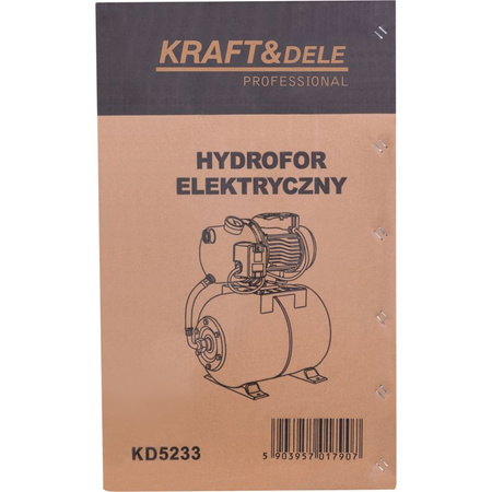 HYDROFOR 1300W 6000L/H ZBIORNIK 50L KD5233