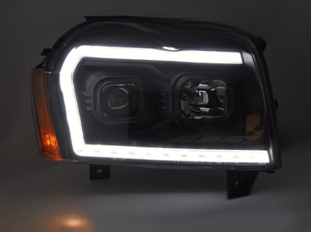 Reflektory lampy Tube Light Black Jeep Grand Cherokee 2005–2008