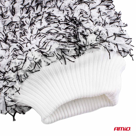 Rękawica do mycia samochodu z mikrofibry 25x18 cm. 600g/sqm AMIO-02870