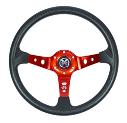 Kierownica Evolution X - PU czerwona